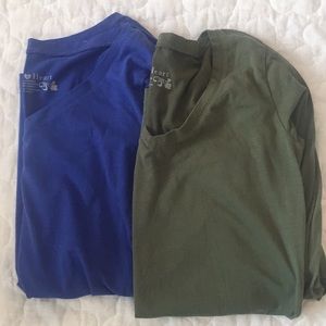 Two lightweight long sleeve shirts